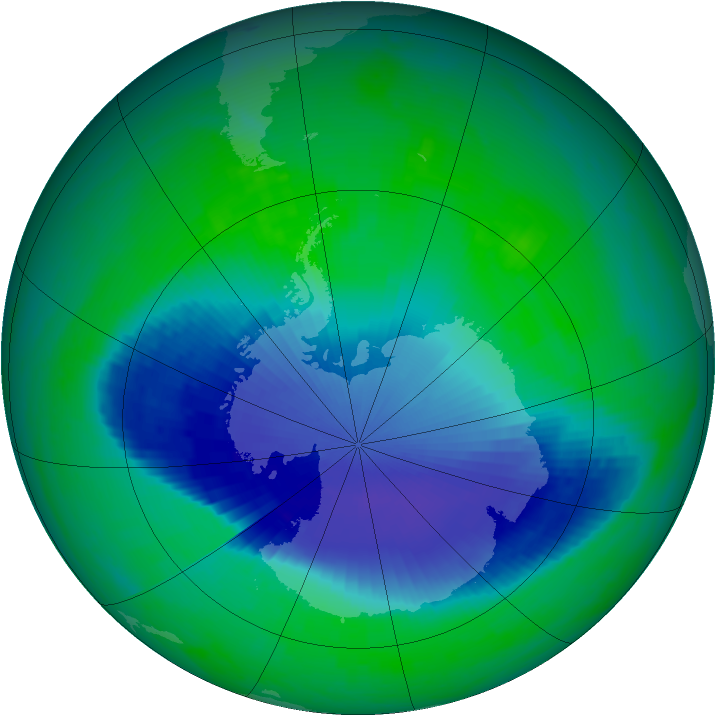 Ozone Map 2001-11-27